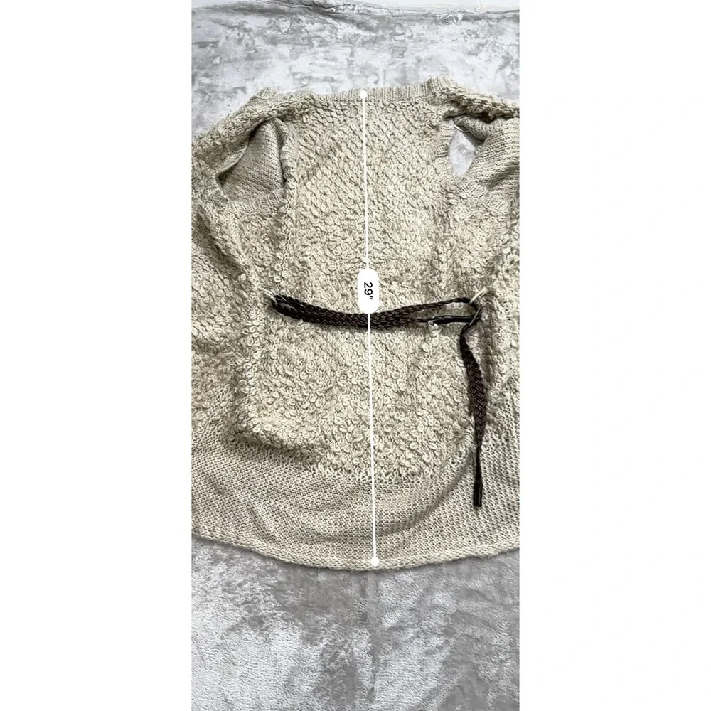 Knox Rose Open Sweater Vest Women's Size Medium Heavy Knit Belted New With‎ Tags